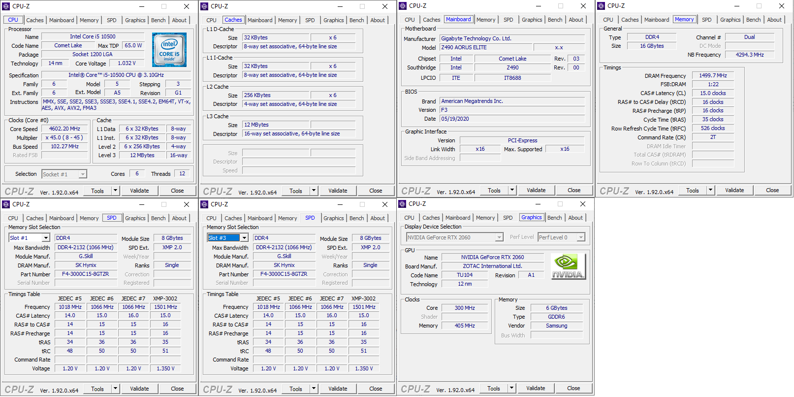 CPU Intel Core i5-10500 - (Tray, Cũ)
