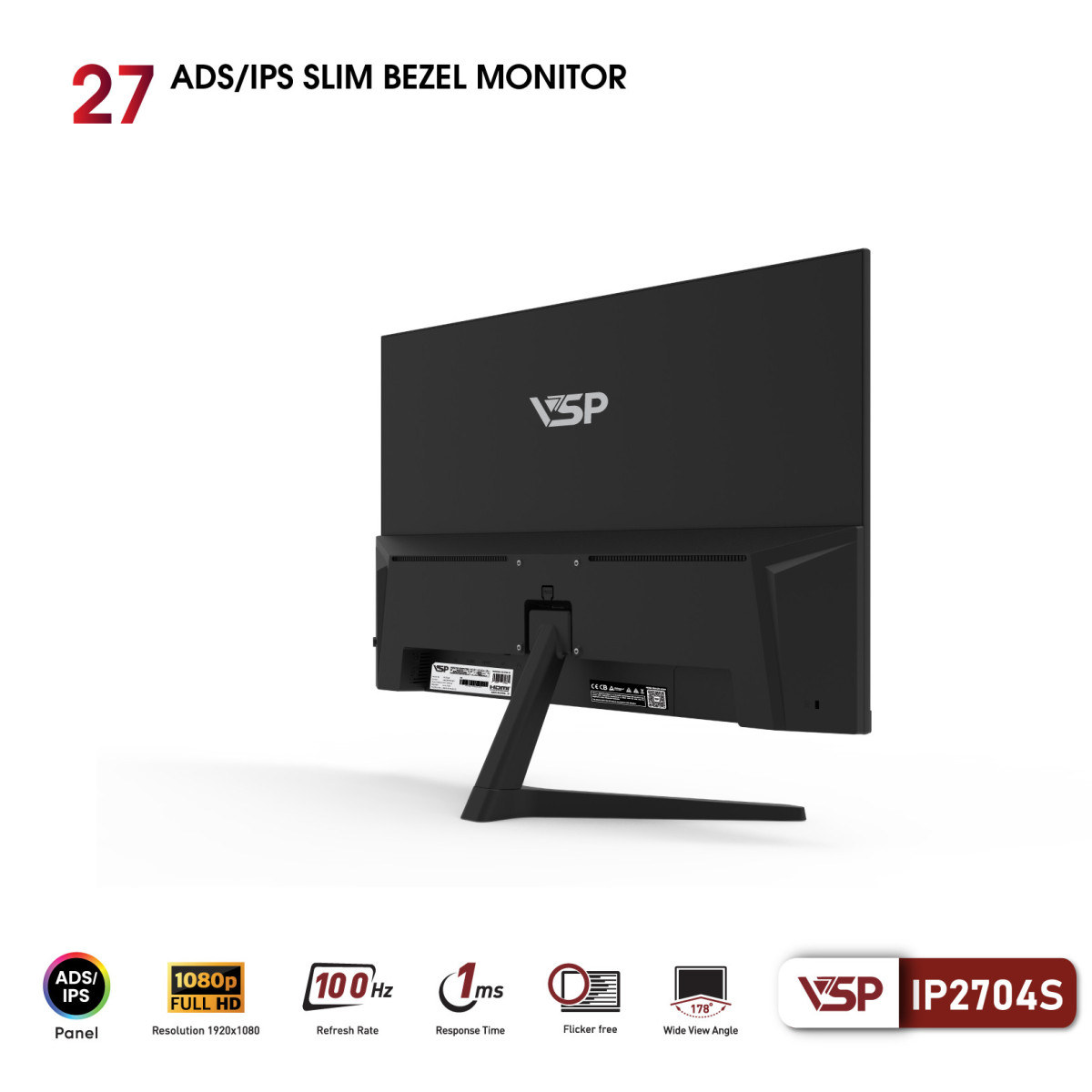 Màn hình VSP IPS IP2704S (27inch / IPS / FHD / 100Hz / 1ms)