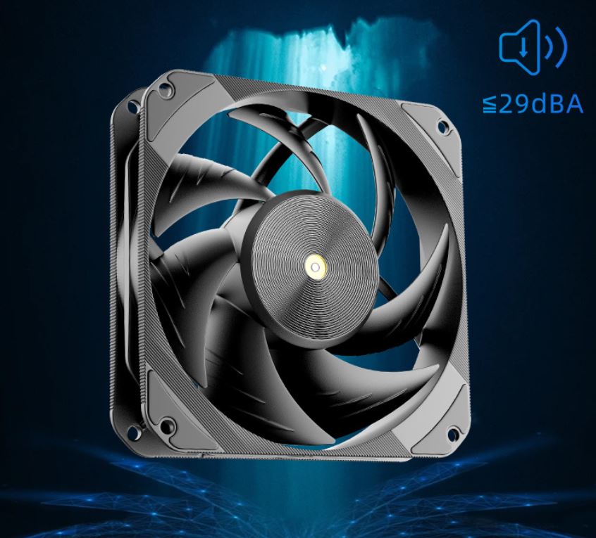 Quạt Tản Nhiệt Coolmoon HiFrost T120 (2500RPM) - Màu Đen