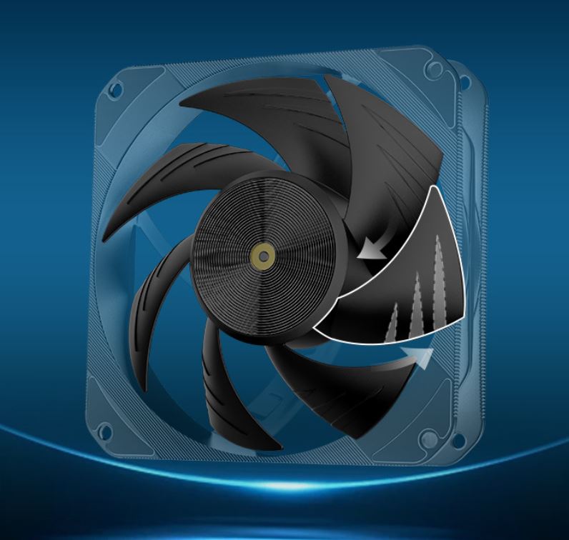 Quạt Tản Nhiệt Coolmoon HiFrost T120 (2500RPM) - Màu Đen