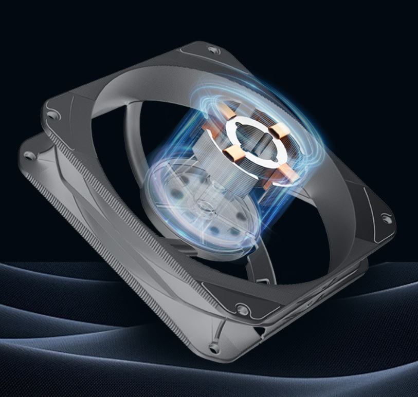 Quạt Tản Nhiệt Coolmoon HiFrost T120 (2500RPM) - Màu Đen