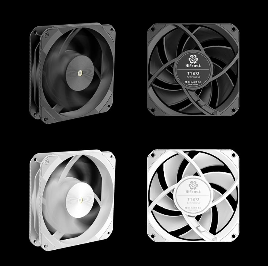 Quạt Tản Nhiệt Coolmoon HiFrost T120 (2500RPM) - Màu Đen