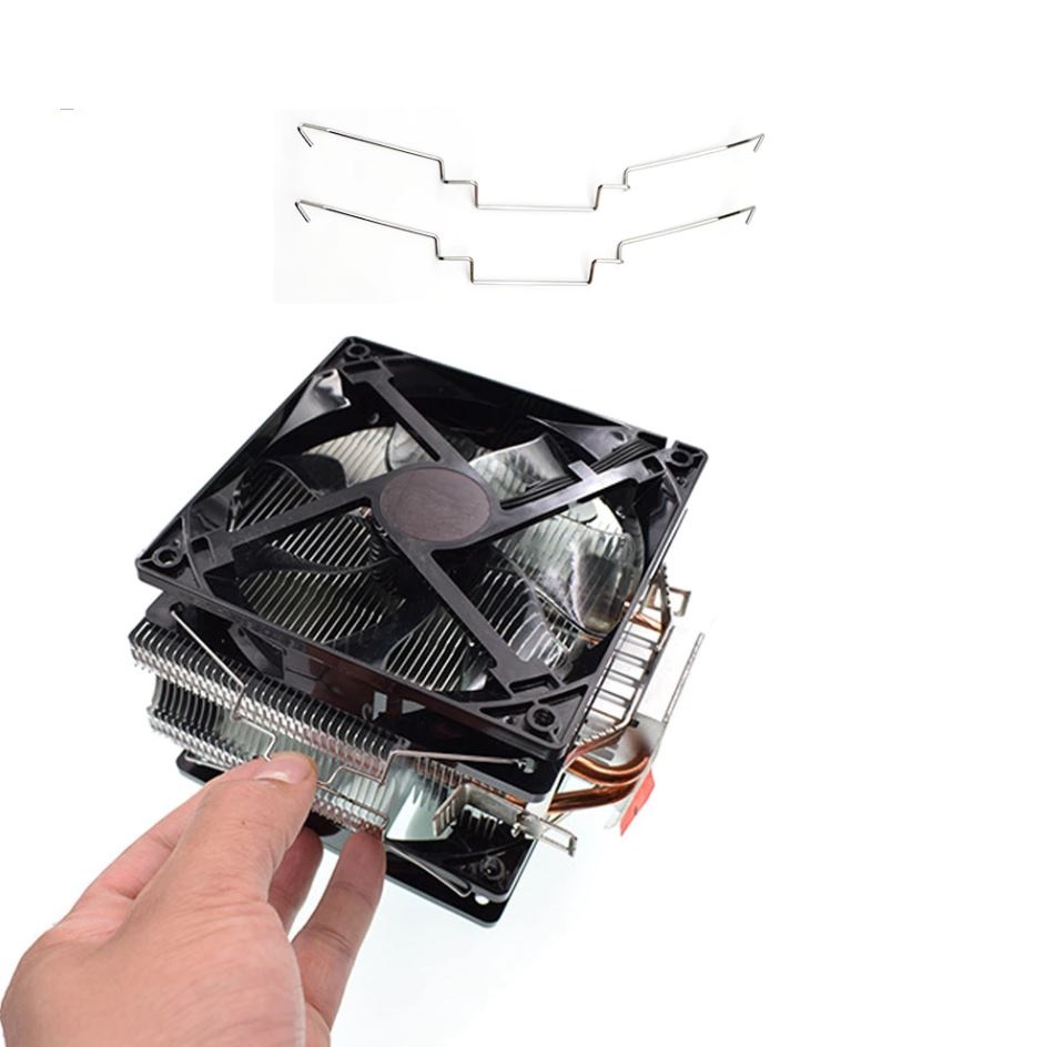 Bộ Gông, Ngàm Kim Loại Móc Giữ Quạt Vào Tản Nhiệt CPU Dạng Tháp - Kích Thước 9cm, 12cm