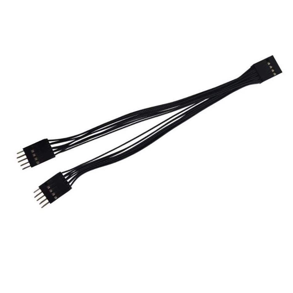 Dây Cáp Chia Chân USB 2.0 9 Pin 1 ra 2 - Cắm Trong Mainboard