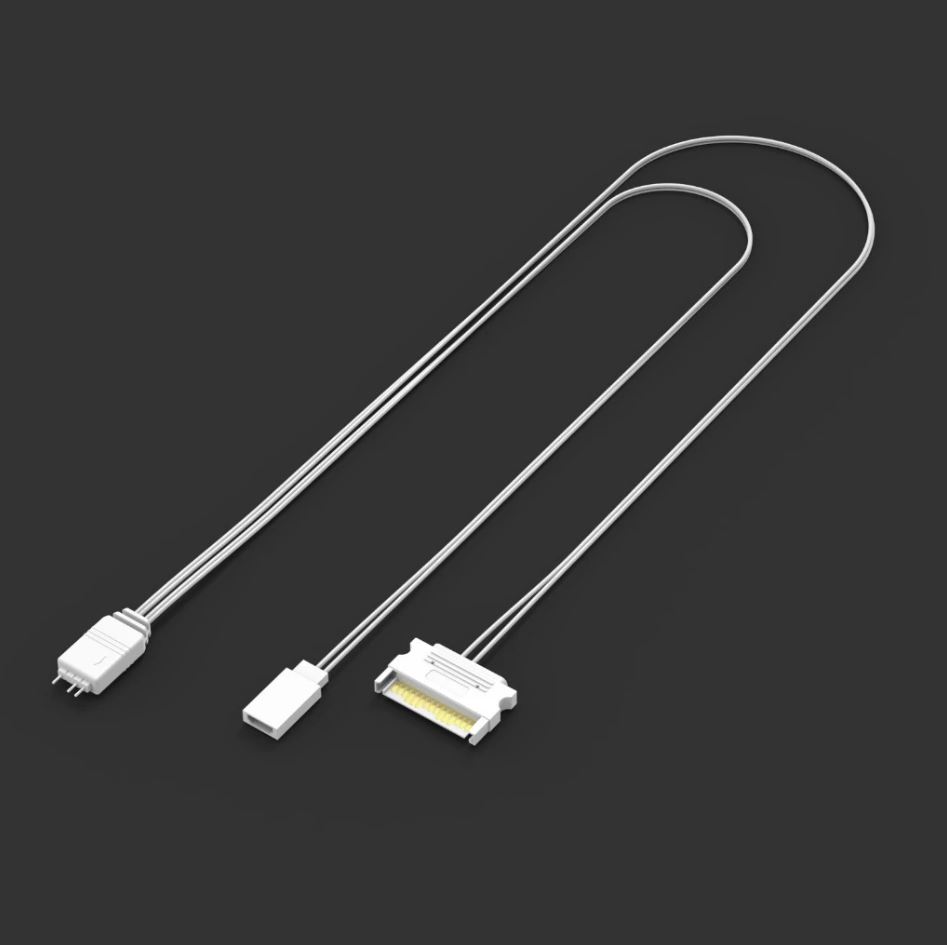 Dây Cáp Chuyển Đổi Nguồn SATA sang ARGB 3 Pin 5V