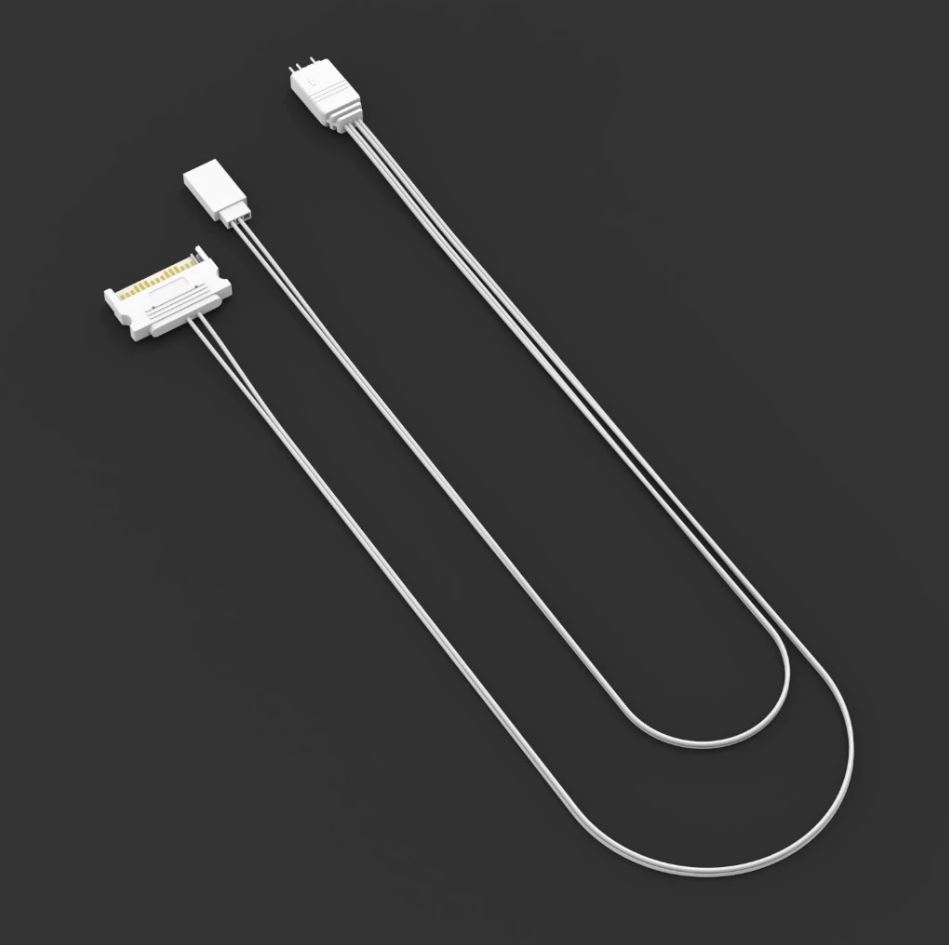 Dây Cáp Chuyển Đổi Nguồn SATA sang ARGB 3 Pin 5V