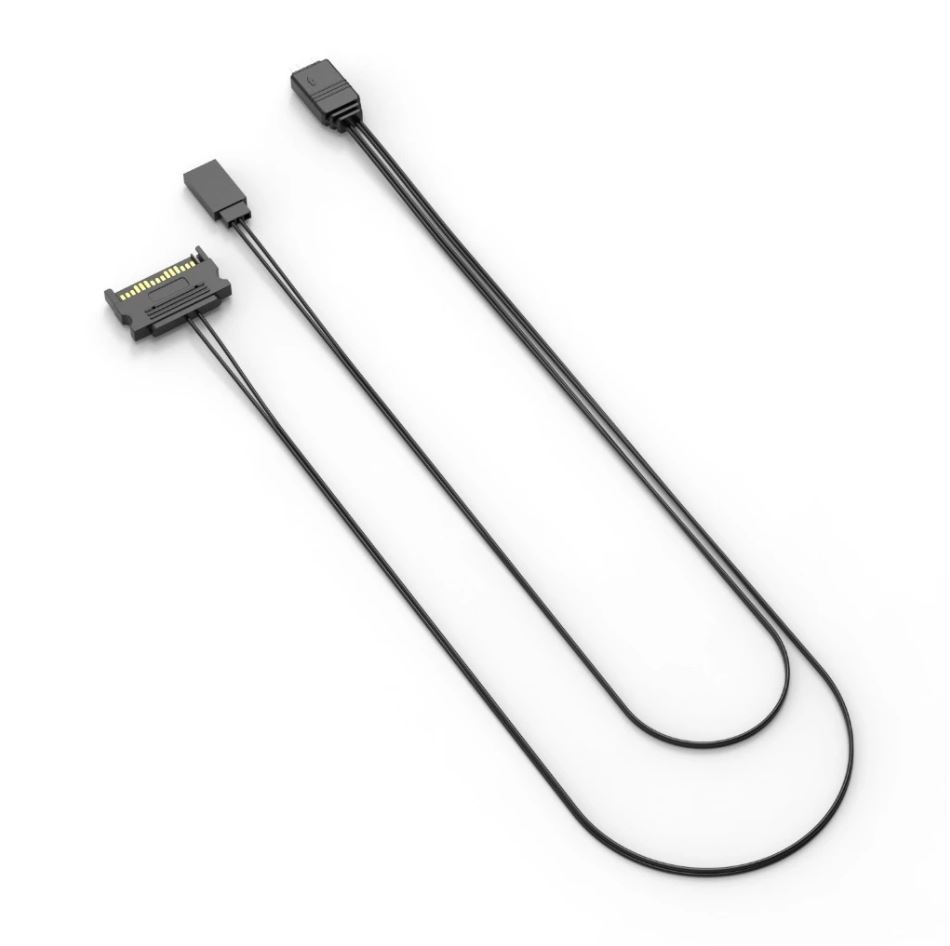 Dây Cáp Chuyển Đổi Nguồn SATA sang ARGB 3 Pin 5V