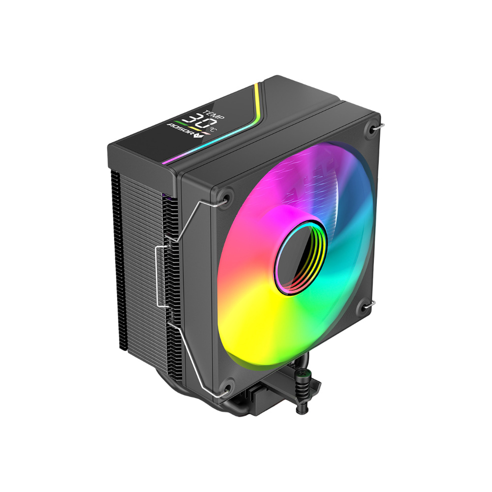 Tản Nhiệt Khí Coolmoon Aosor T6 Digital Led ARGB (6 Ống Đồng) - Hiển Thị Nhiệt Độ