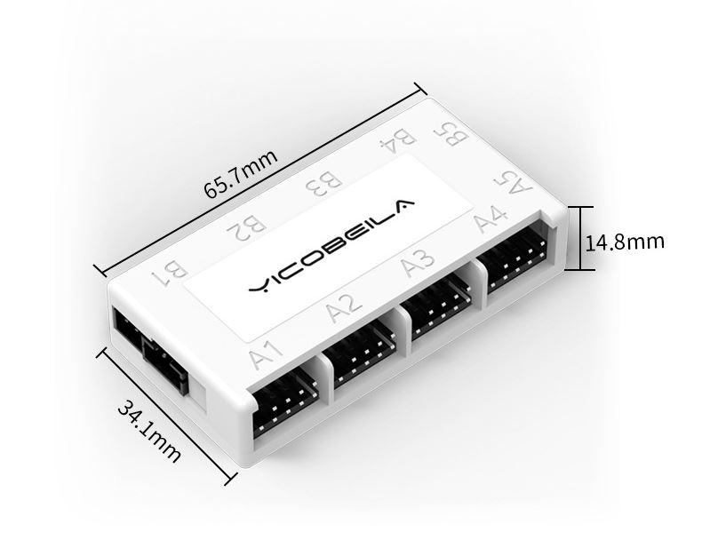 Bộ Dock Chia USB 2.0 Chân 9 Pin 1 Ra 4 Yicobeila