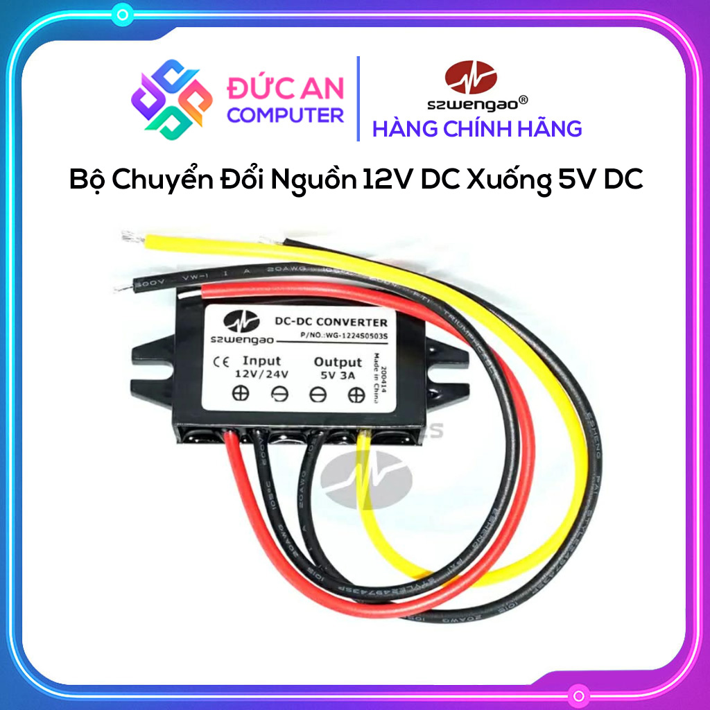 Bộ Chuyển Đổi Nguồn 12V DC Xuống 5V DC