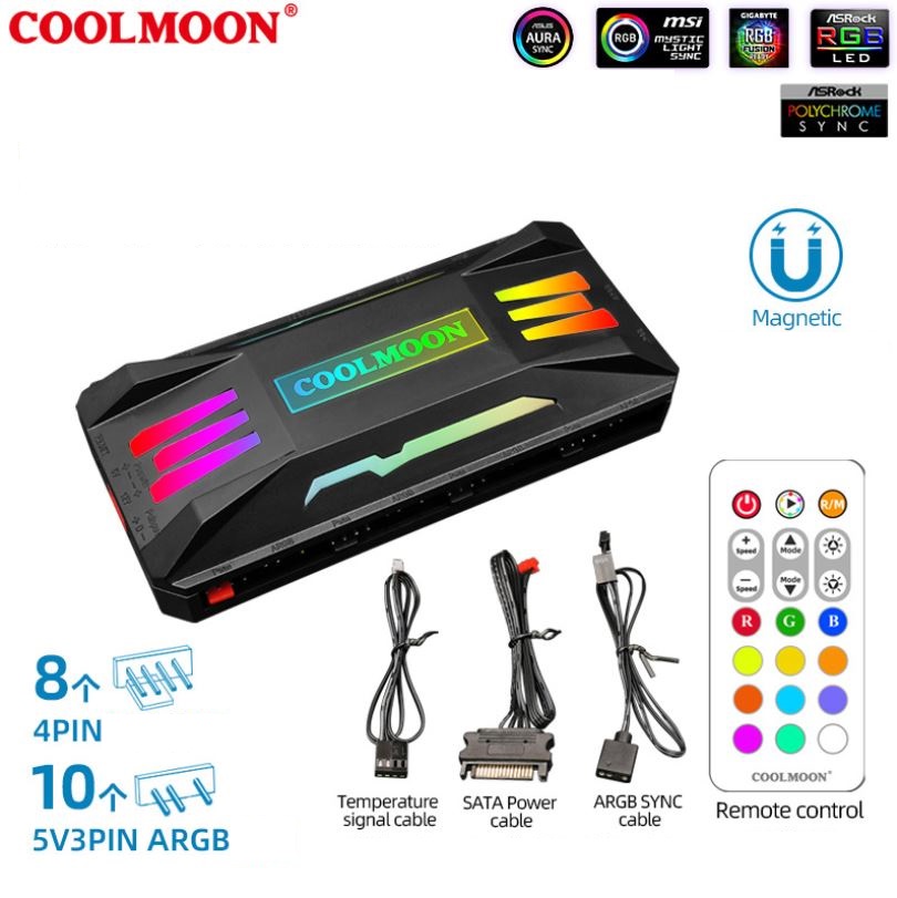 Bộ Chia Nguồn DC 12V Ra Jack Sata + Molex (12V + 5V) - Dùng Lắp Quạt Tản Nhiệt, Led RGB Cho Xe Điện, Bể Cá ...