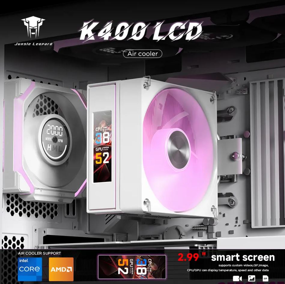 Tản Nhiệt Khí Jungle Leopard K400 LCD - Màn Hình 2.99