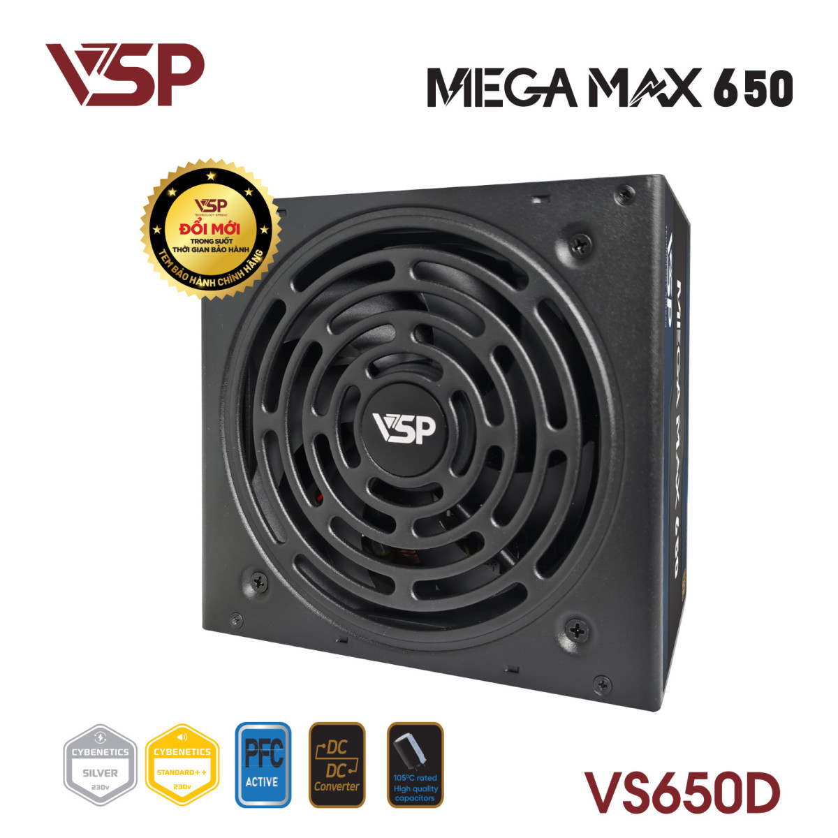 Nguồn Máy Tính VSP MEGAMAX VS650D - 650W