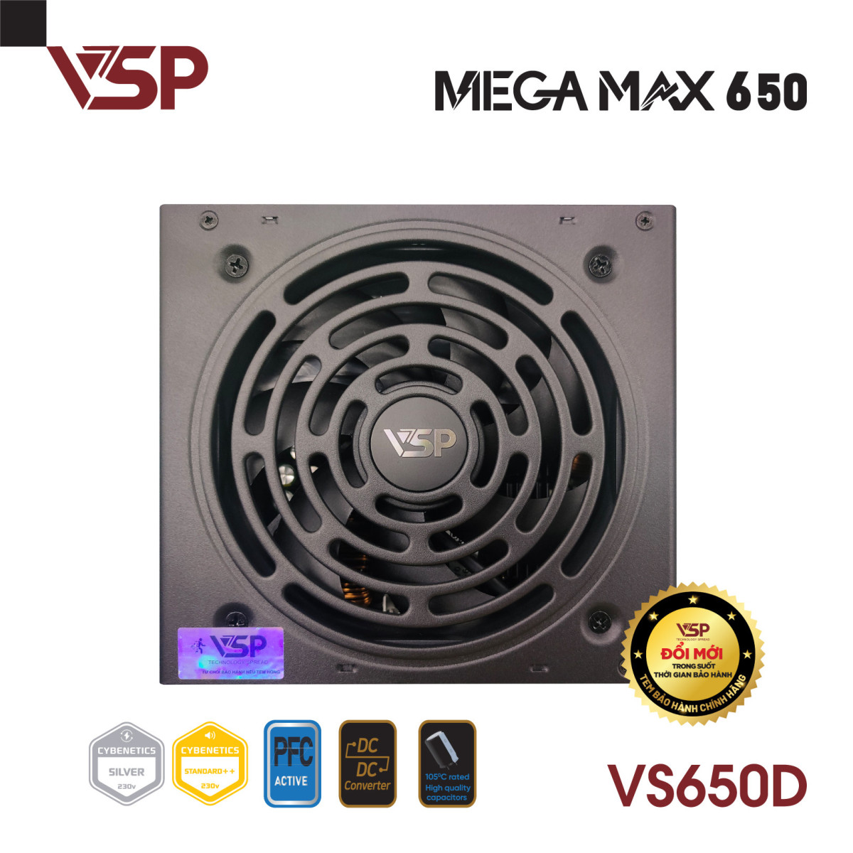 Nguồn Máy Tính VSP MEGAMAX VS650D - 650W