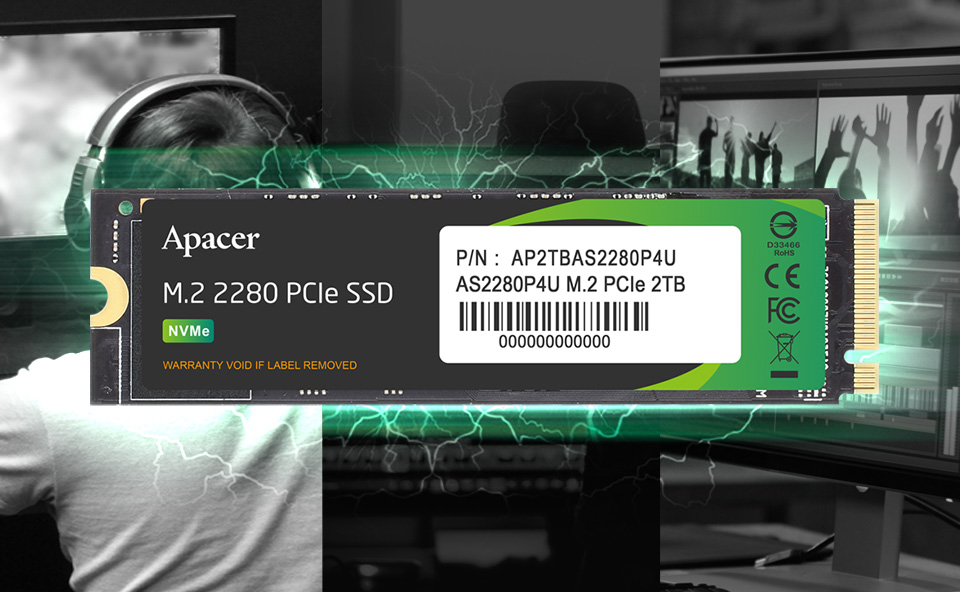 Ổ Cứng SSD Apacer 256GB / 512GB AS2280P4 M.2 NVMe PCIe Gen 3 x4
