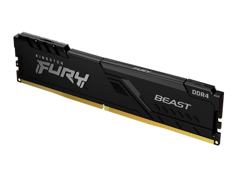 Ram PC Kingston Fury 16GB DDR4 3200MHz C16 Beast Black (KF432C16BB/16)