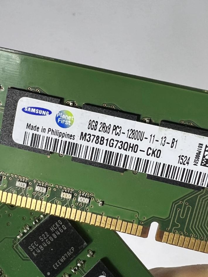 Ram Samsung DDR3 8GB Bus 1600Mhz (8GB 2Rx8 PC3-12800U) - Cũ