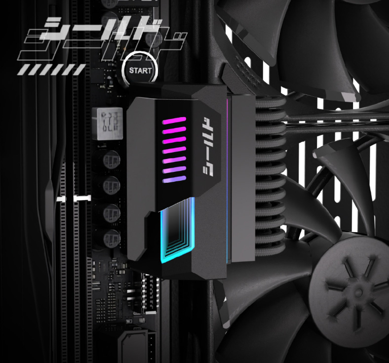 Cầu Đảo Góc 90 Độ Cổng 24pin Mainboard EZDIY-FAB V2 Led ARGB Gương Vô Cực