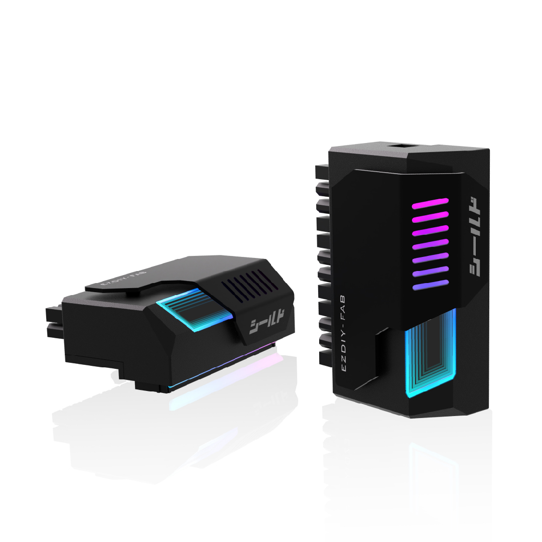 Cầu Đảo Góc 90 Độ Cổng 24pin Mainboard EZDIY-FAB V2 Led ARGB Gương Vô Cực