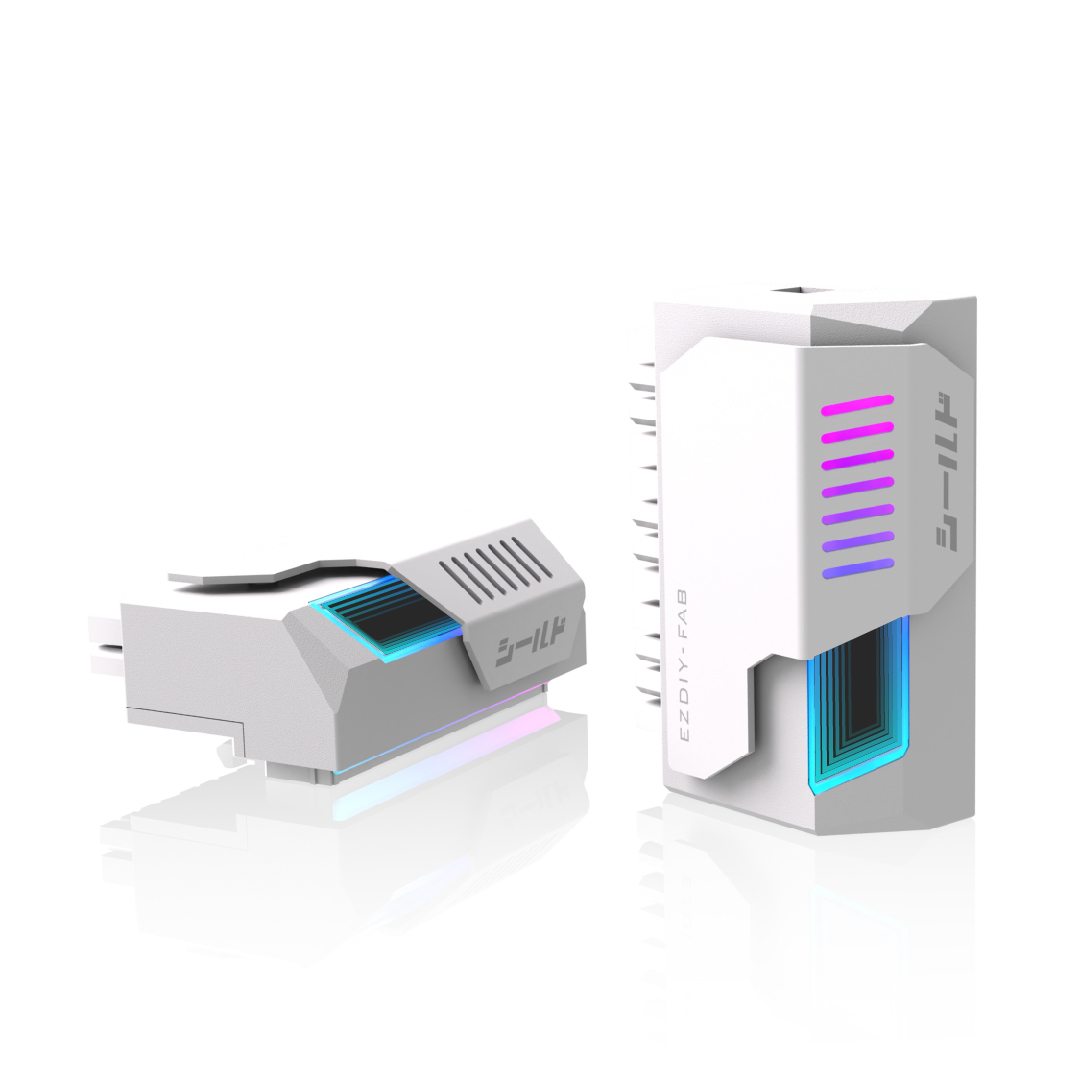 Cầu Đảo Góc 90 Độ Cổng 24pin Mainboard EZDIY-FAB V2 Led ARGB Gương Vô Cực