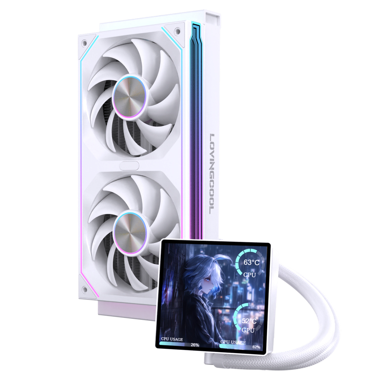 Tản Nhiệt Nước All In One Loving Cool SC60 - Màn Hình LCD 4.0 inch