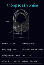 Tai Nghe Jungle Leopard E-7005A (Âm Thanh 7.1 / USB)