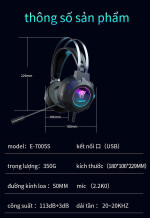 Tai Nghe Jungle Leopard E-7005S (Âm Thanh 7.1 / USB)