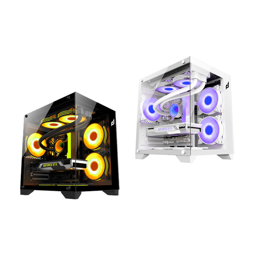 Vỏ Case 2 Mặt Kính Cường Lực EDRA ECS1503 (M-ATX/Mid Tower)