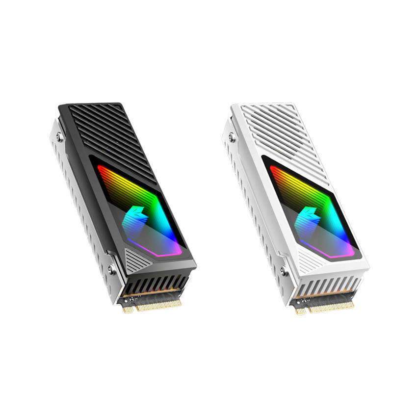 Tản Nhiệt SSD M.2 Coolmoon CM-M2F (Có Quạt Tản Nhiệt, Led ARGB)