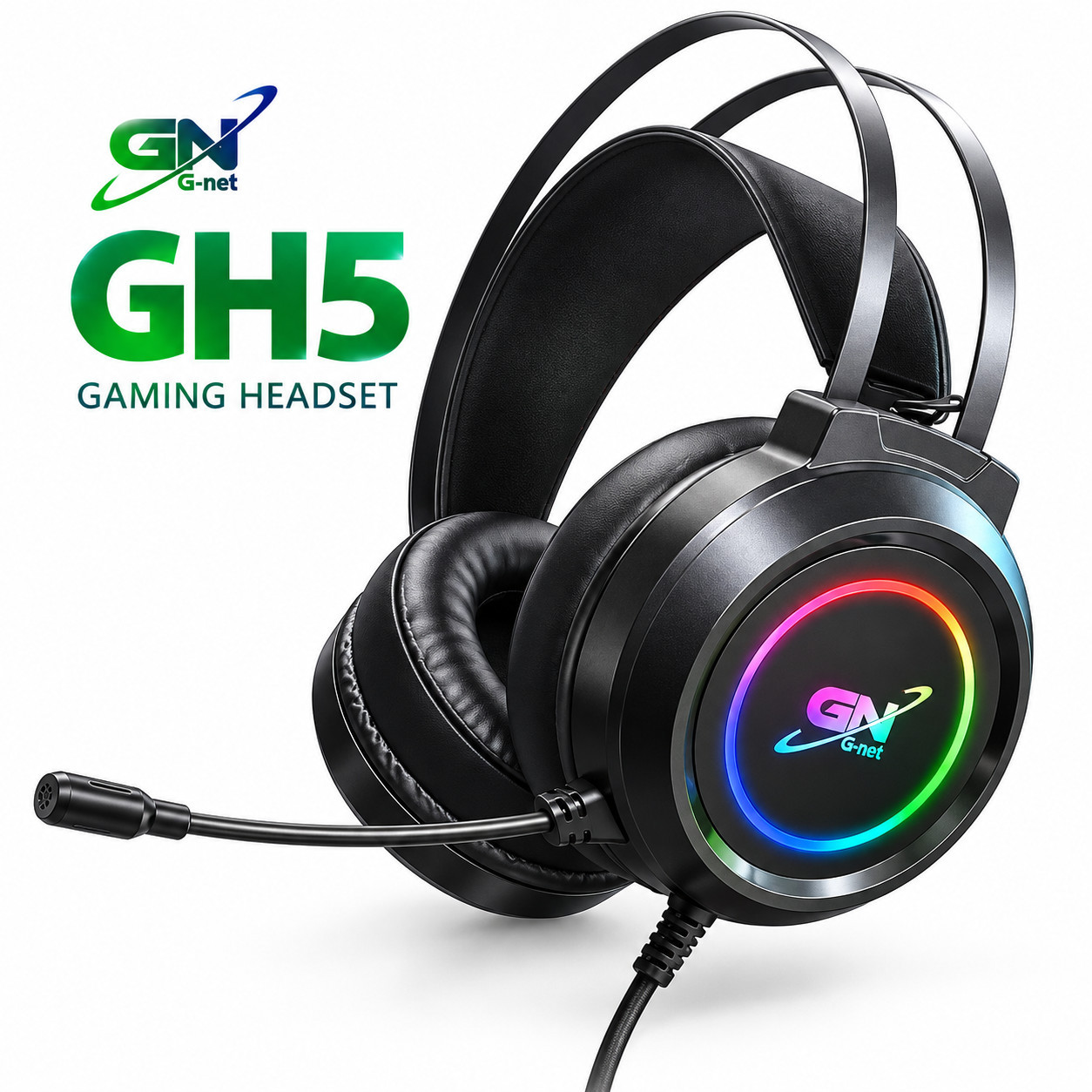 Tai Nghe G-Net GH115S (RGB / USB / Đen)