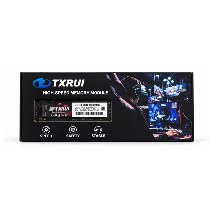 Ram TXRUI 8GB DDR3 Bus 1600Mhz