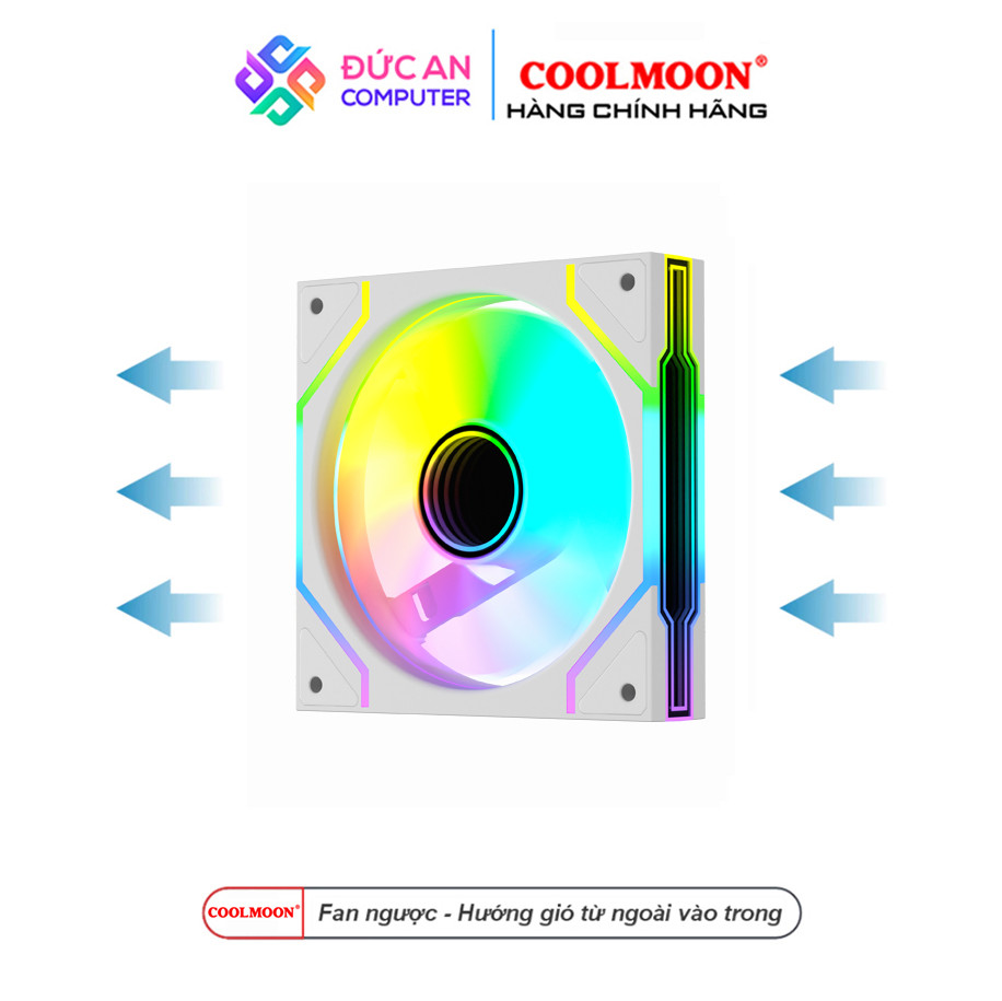 Quạt Tản Nhiệt Coolmoon Link 9Plus Led ARGB - Điều Khiển 3 Vùng Độc Lập