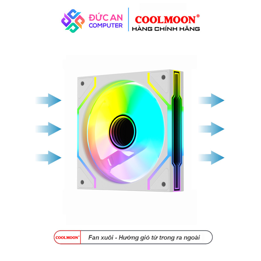 Quạt Tản Nhiệt Coolmoon Link 9Plus Led ARGB - Điều Khiển 3 Vùng Độc Lập